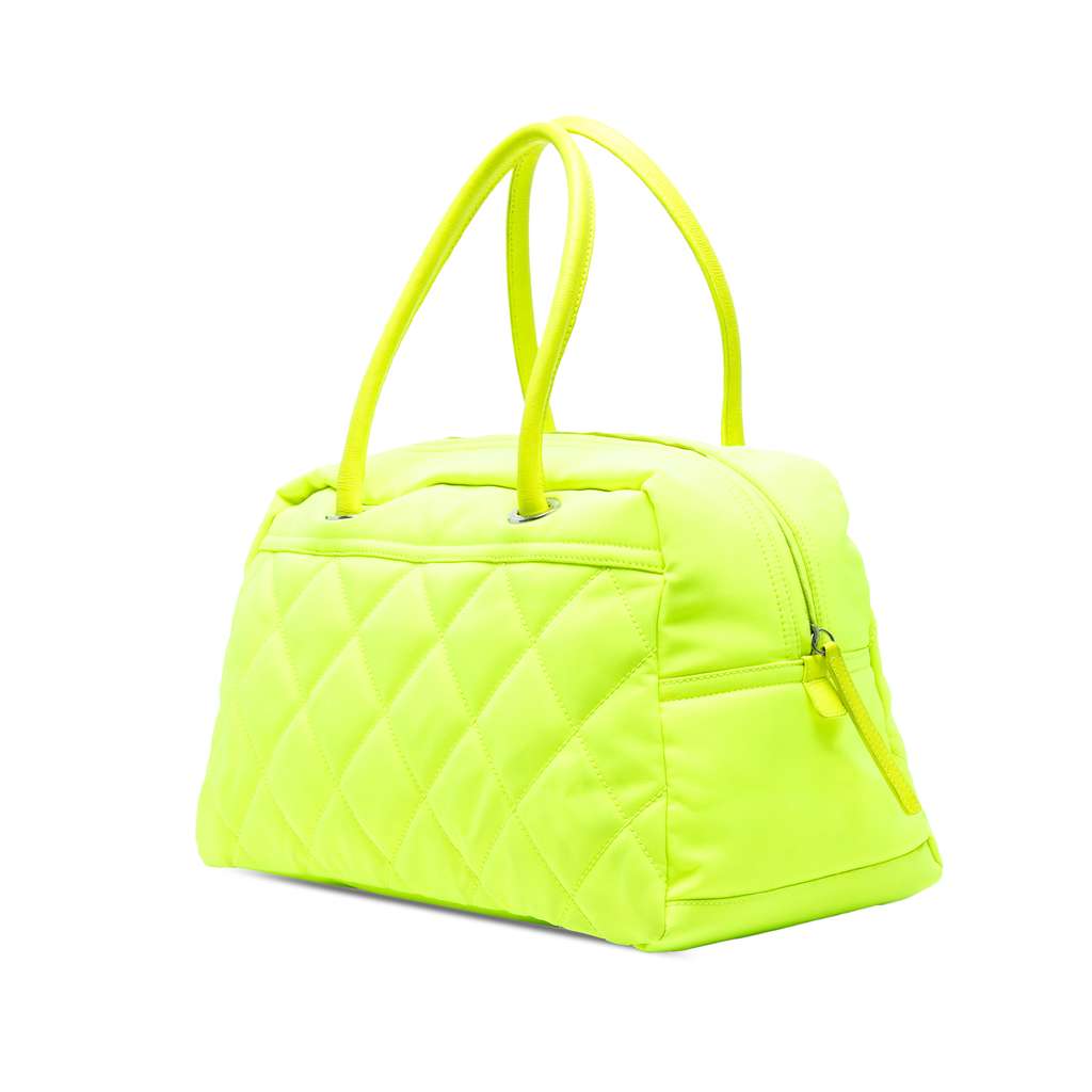 Chanel Paris Biarritz Quilted Canvas Fluo Duffle Bag - 2