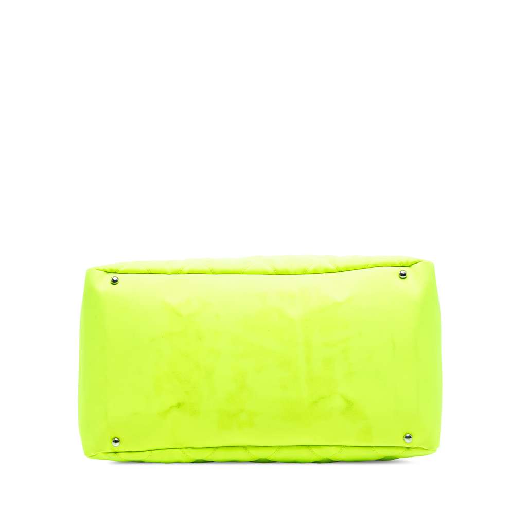 Chanel Paris Biarritz Quilted Canvas Fluo Duffle Bag - 3