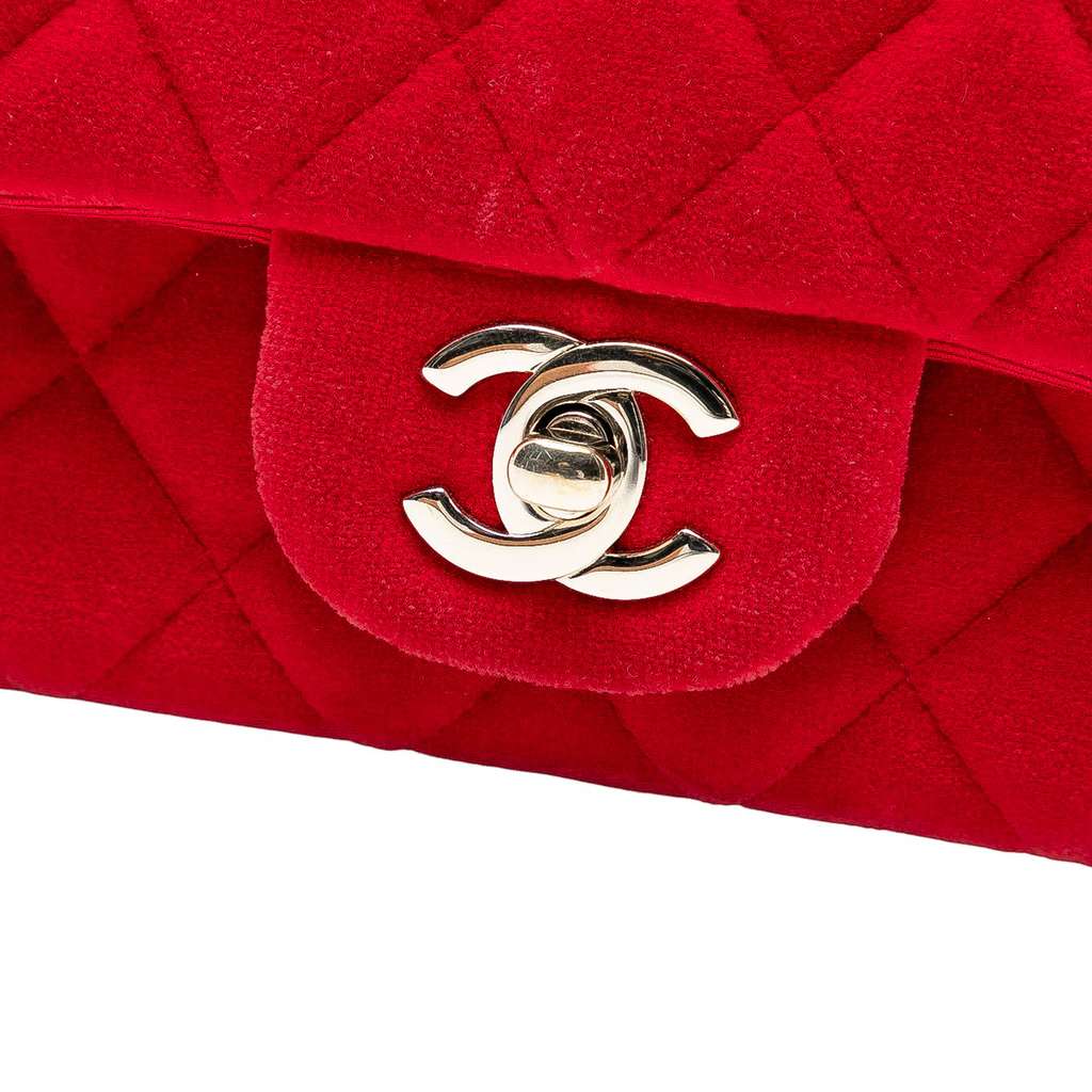 Chanel Mini Rectangular Classic Velvet Single Flap - 5