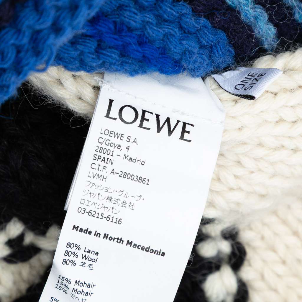 Loewe Knitted Wool Dragon Fringed Flap Crossbody - 5