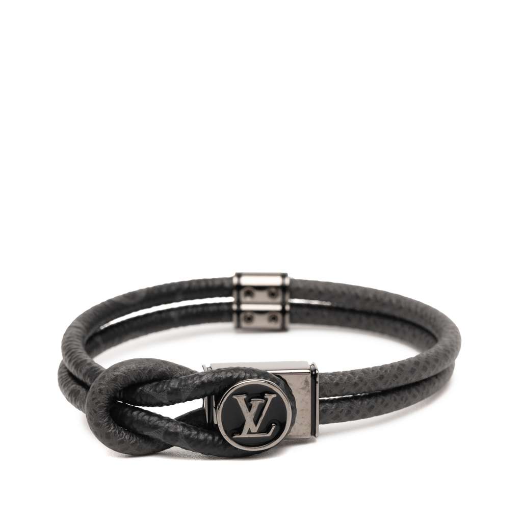 Louis Vuitton Monogram Eclipse Taiga Loop It Bracelet