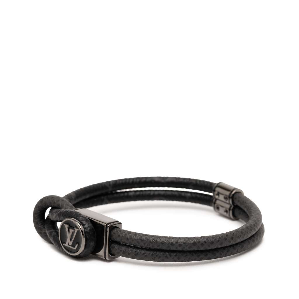 Louis Vuitton Monogram Eclipse Taiga Loop It Bracelet - 2