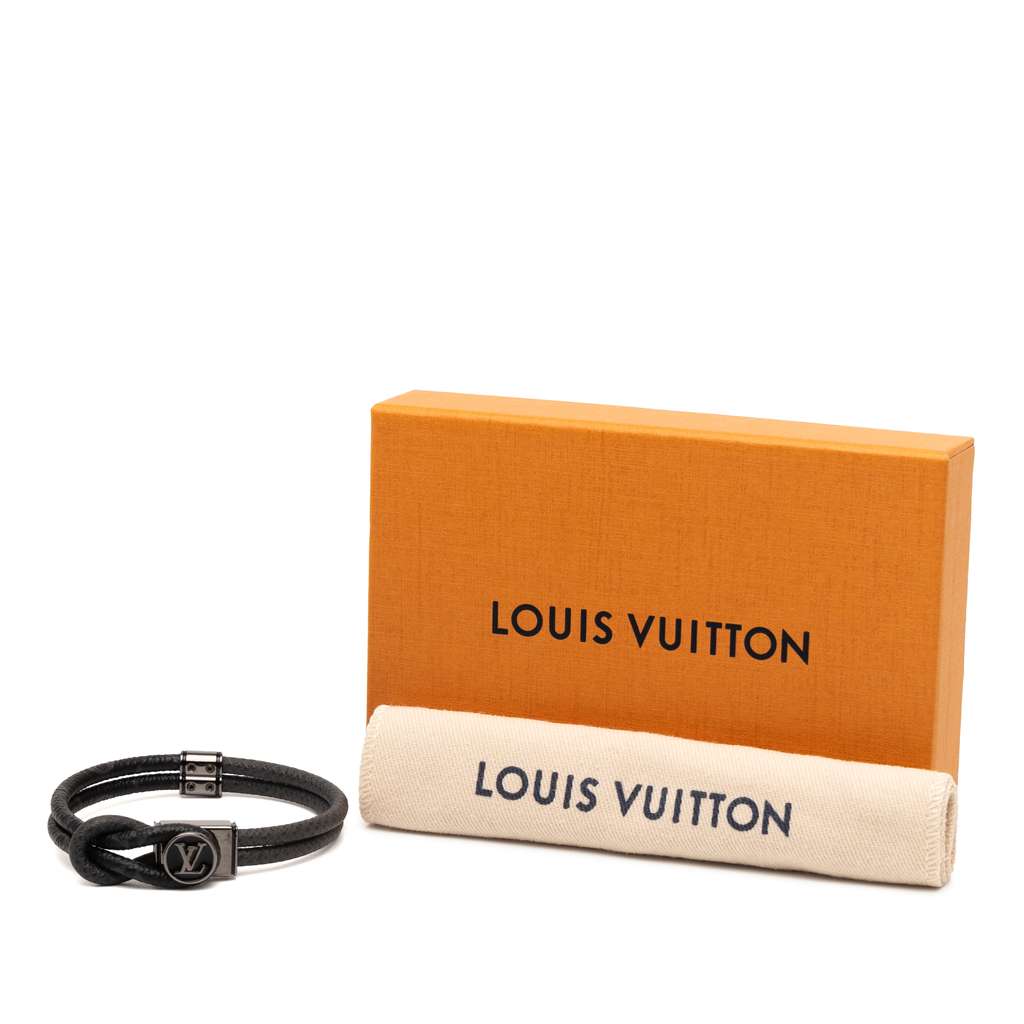 Louis Vuitton Monogram Eclipse Taiga Loop It Bracelet - 5