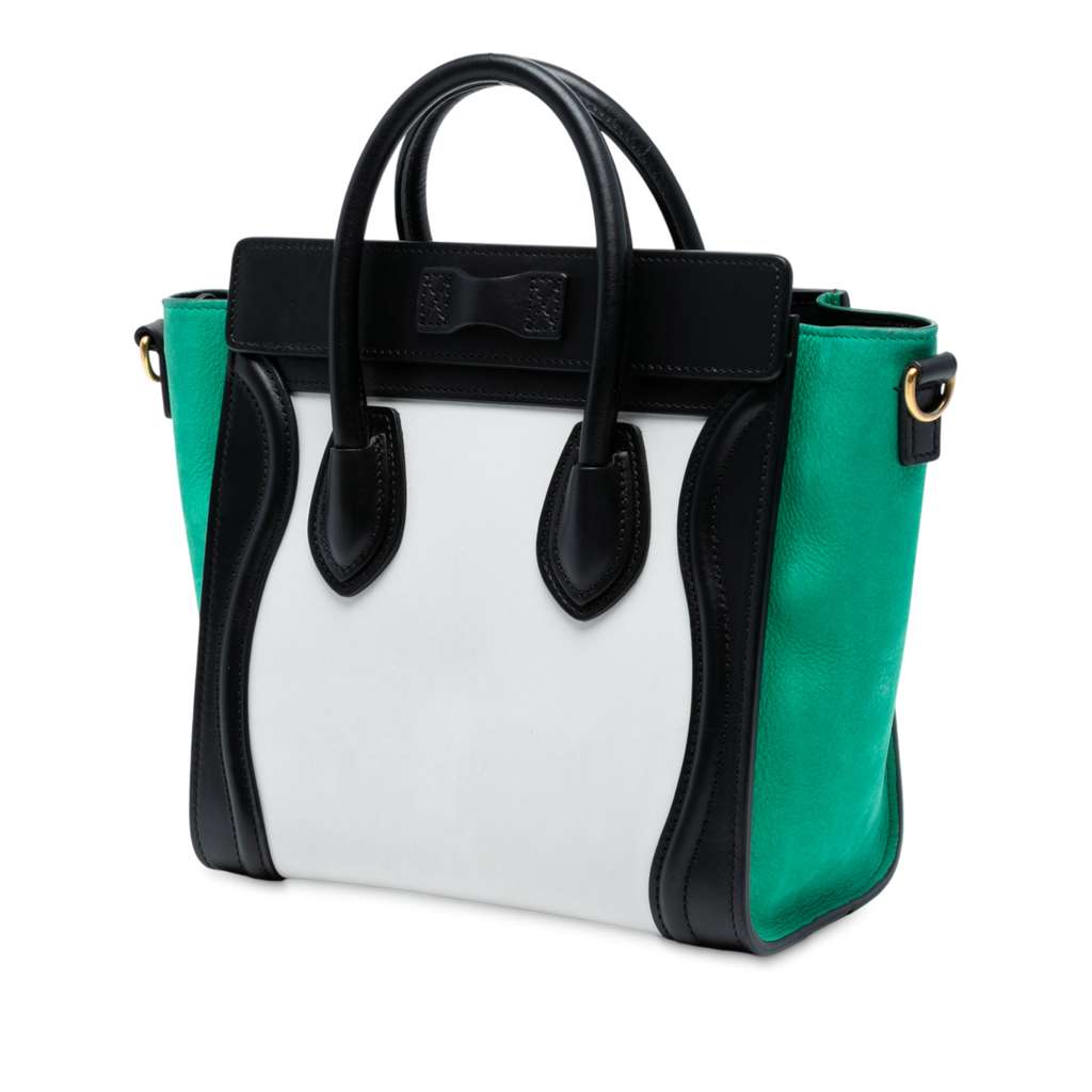 Celine Nano Tricolor Leather Luggage Tote - 2