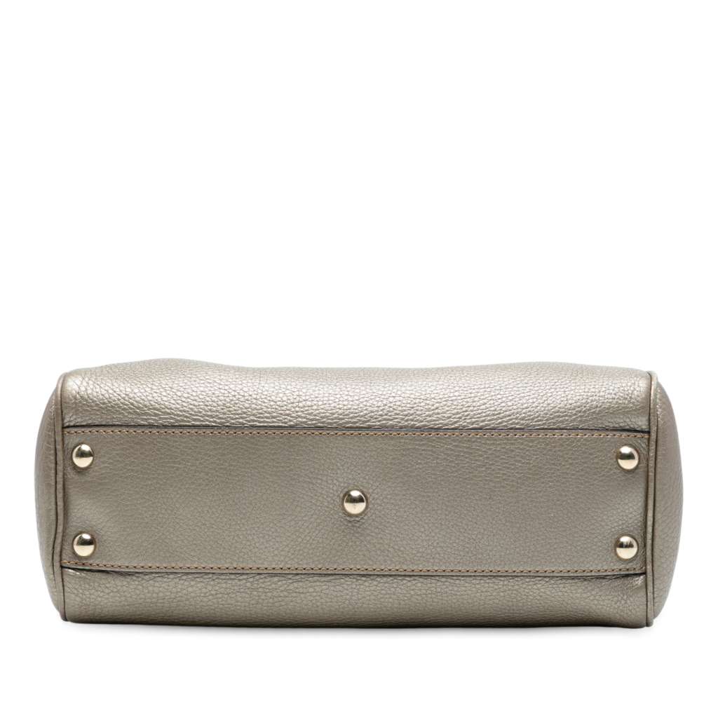 Gucci Small Calfskin Bamboo Shopper Satchel - 3