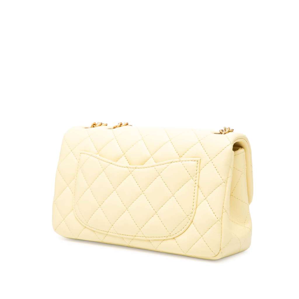 Chanel Mini Rectangular Classic Lambskin Sweet Camellia Flap - 2
