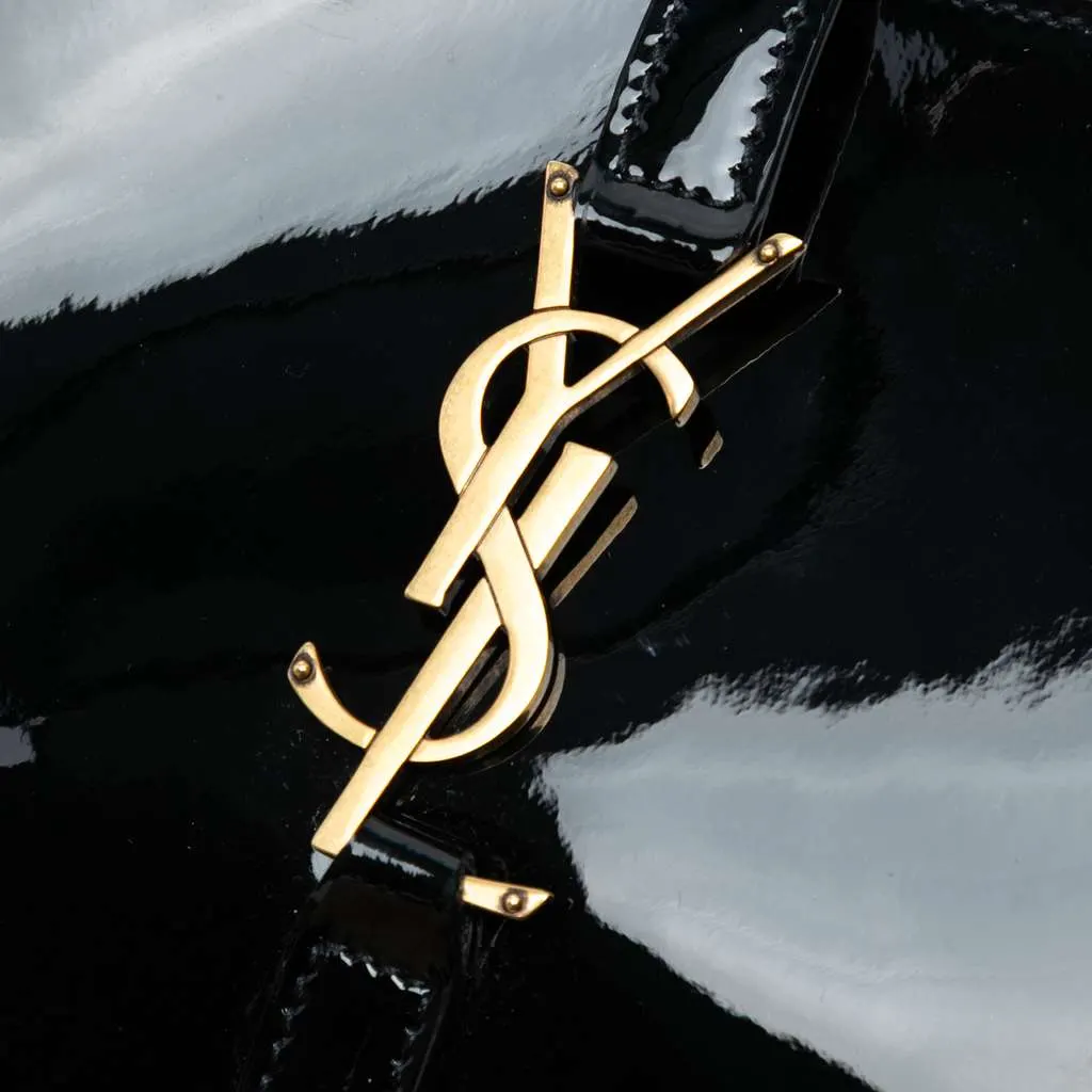 Saint Laurent Patent Le 5 a 7 Shoulder Bag Black Leather Good - Box View
