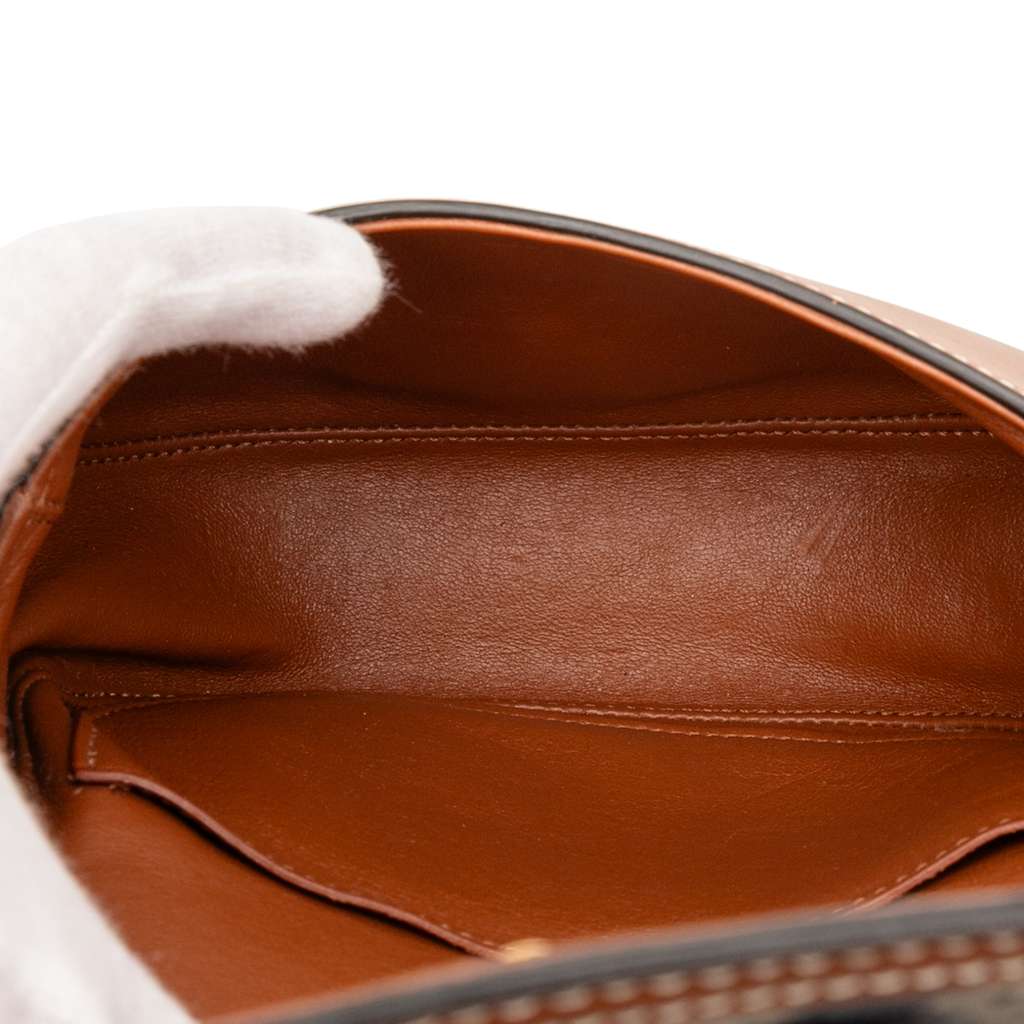 Celine Small Maillon Triomphe Jacquard and Calfskin Crecy Crossbody - 4