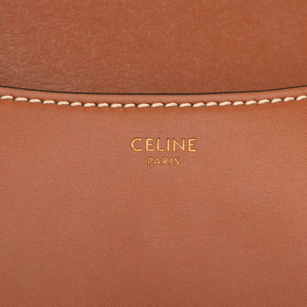 Celine Small Maillon Triomphe Jacquard and Calfskin Crecy Crossbody - 5