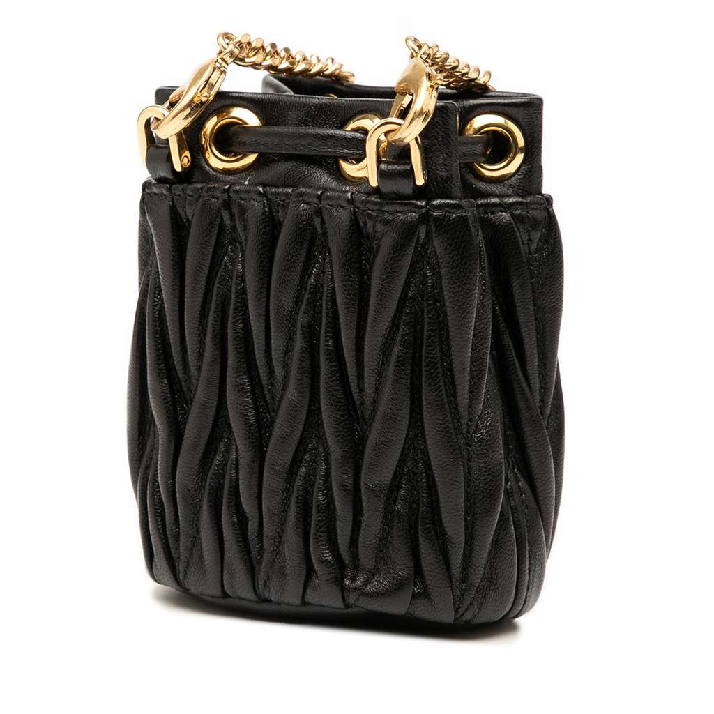Miu Miu Mini Matelasse Nappa Bucket Bag - 2