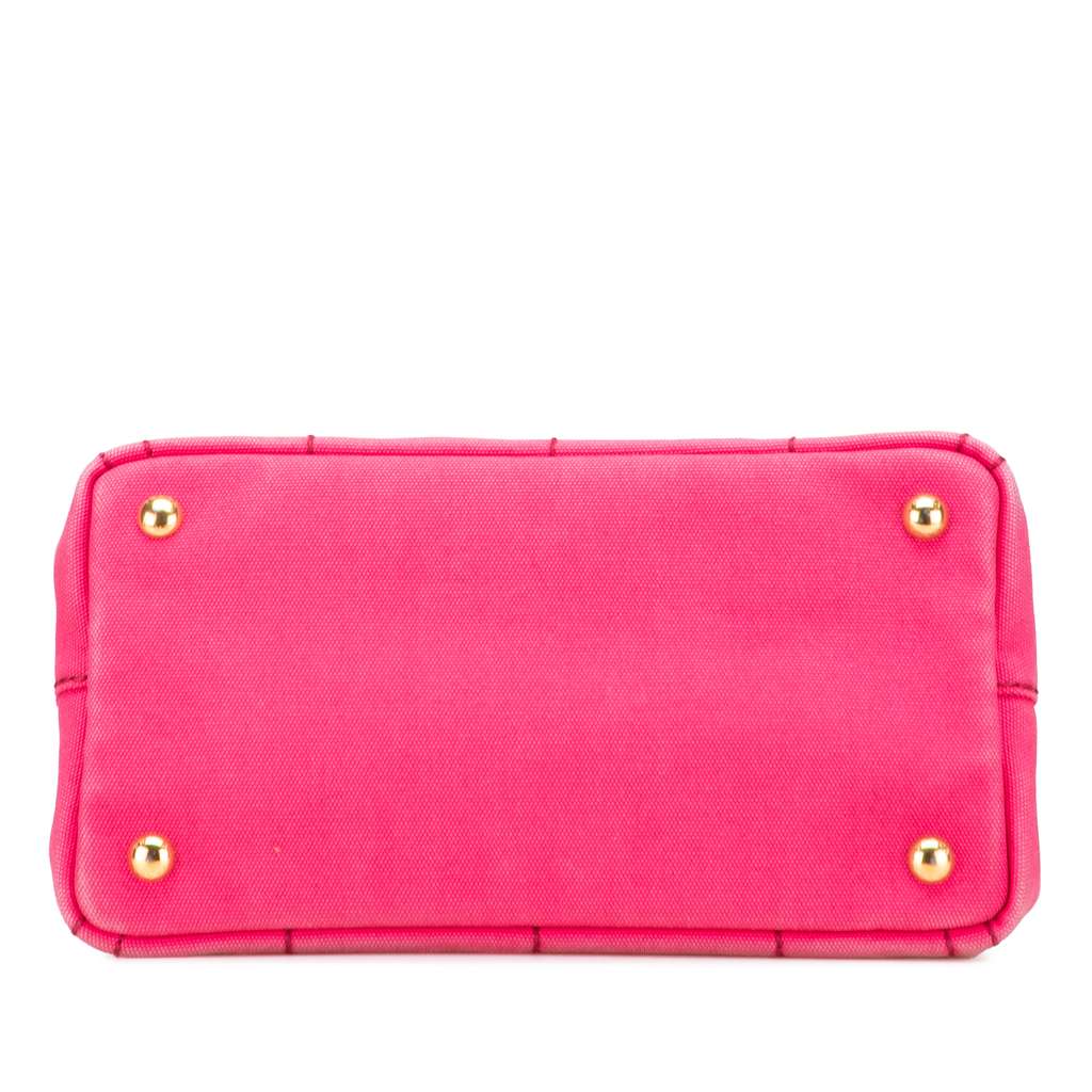 Prada Small Canvas Canapa Logo Satchel - 3