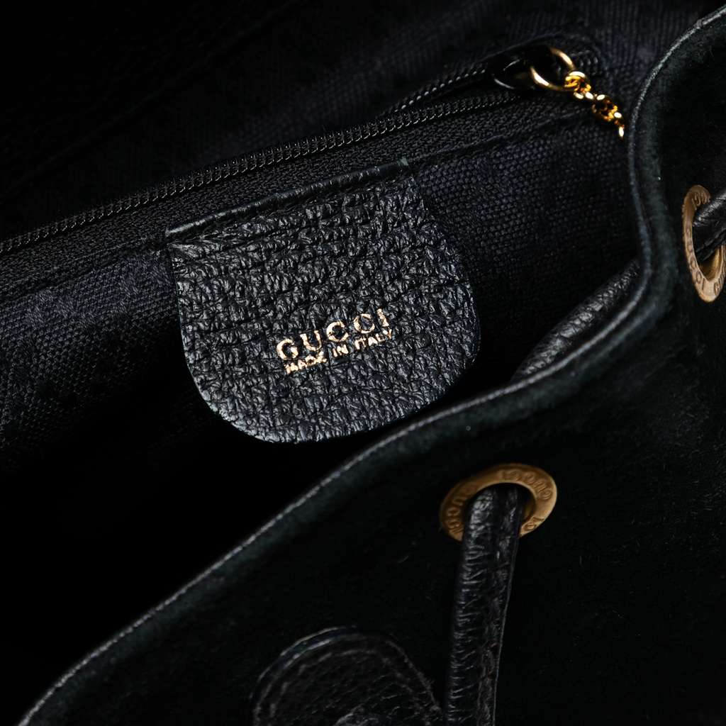 Gucci Suede Bamboo Backpack - 5
