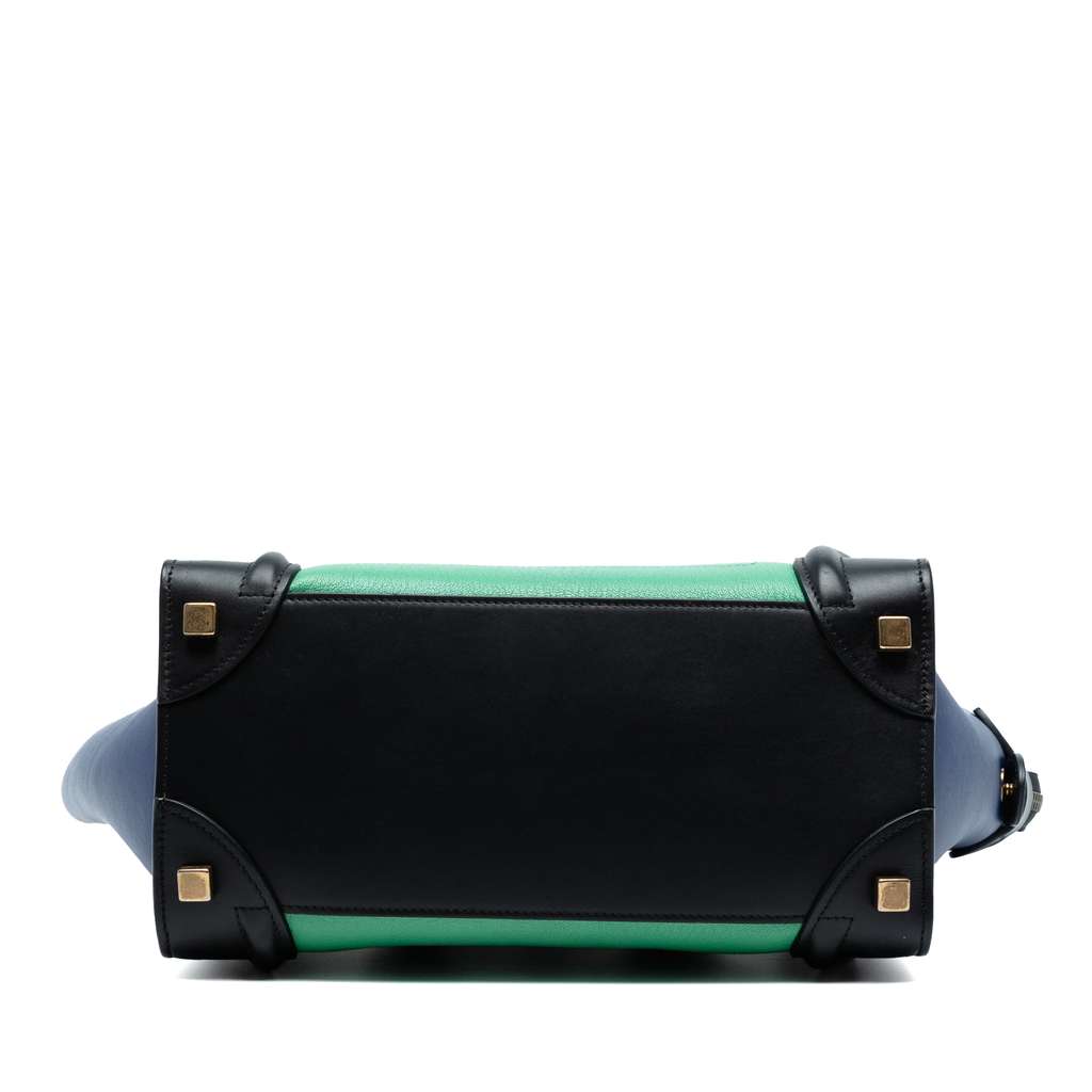 Celine Micro Tricolor Leather Luggage Tote - 3