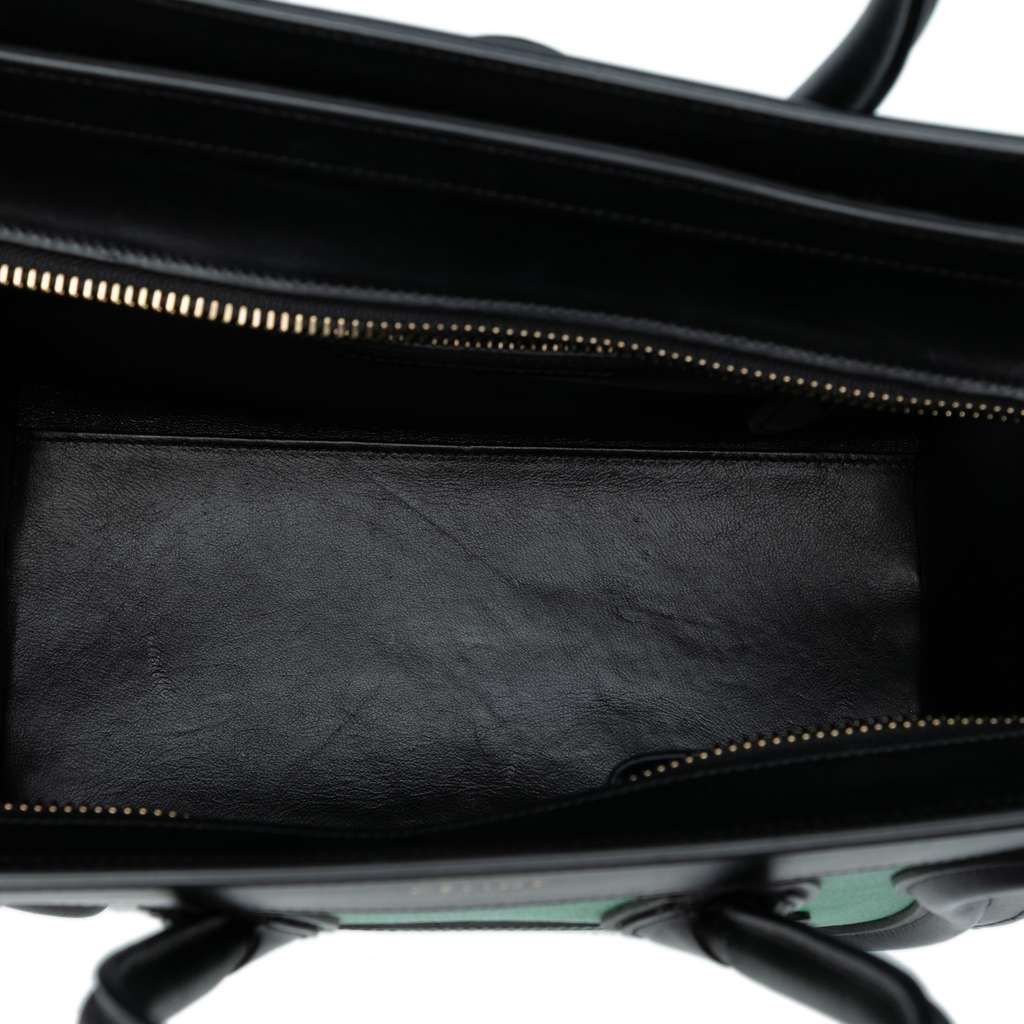 Celine Micro Tricolor Leather Luggage Tote - 4