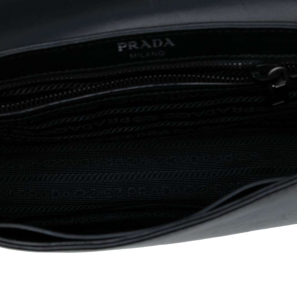 Prada Small Studded Glace Calf Chain Flap - 4