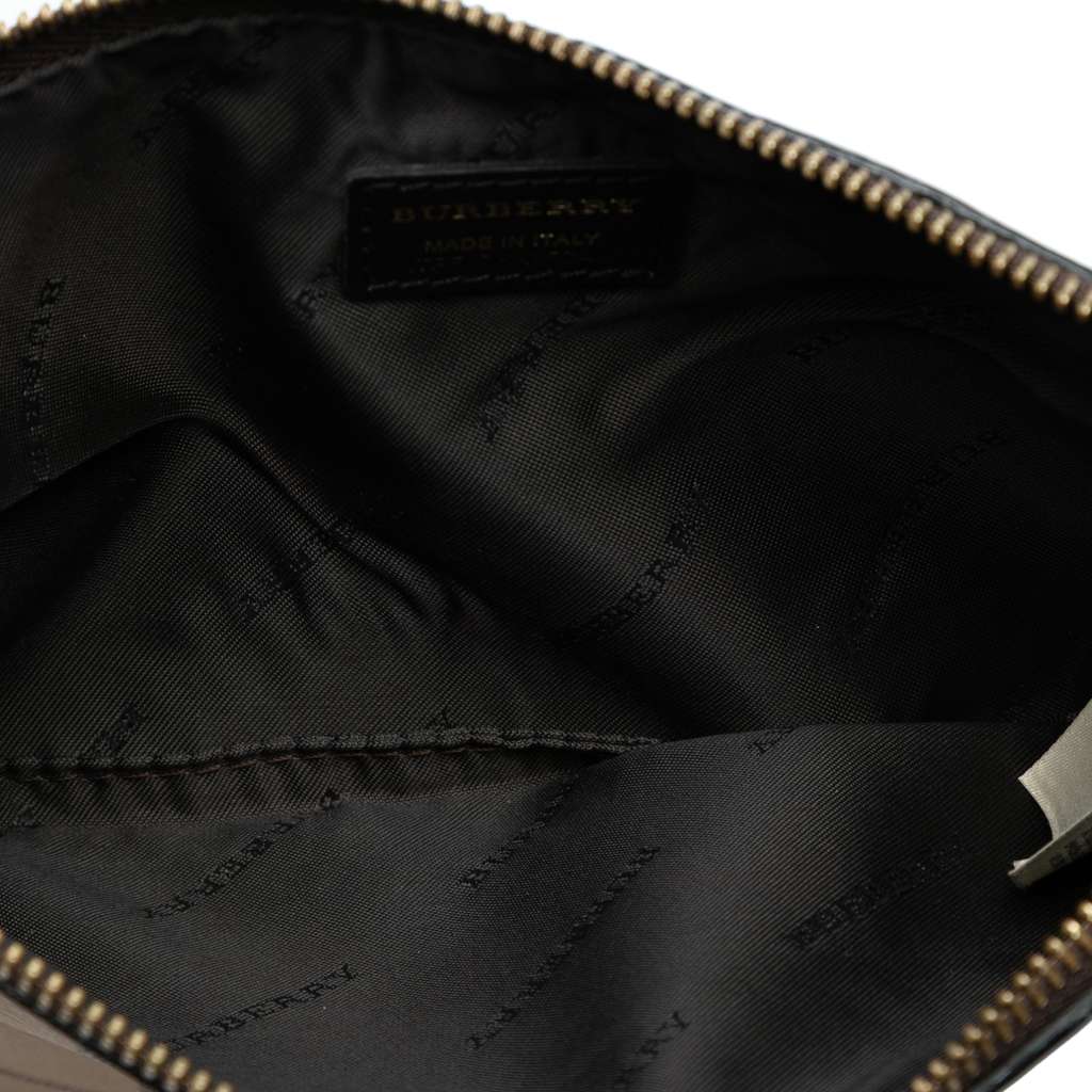 Burberry Haymarket Check Coated Canvas Adeline Fold over Clutch - 4