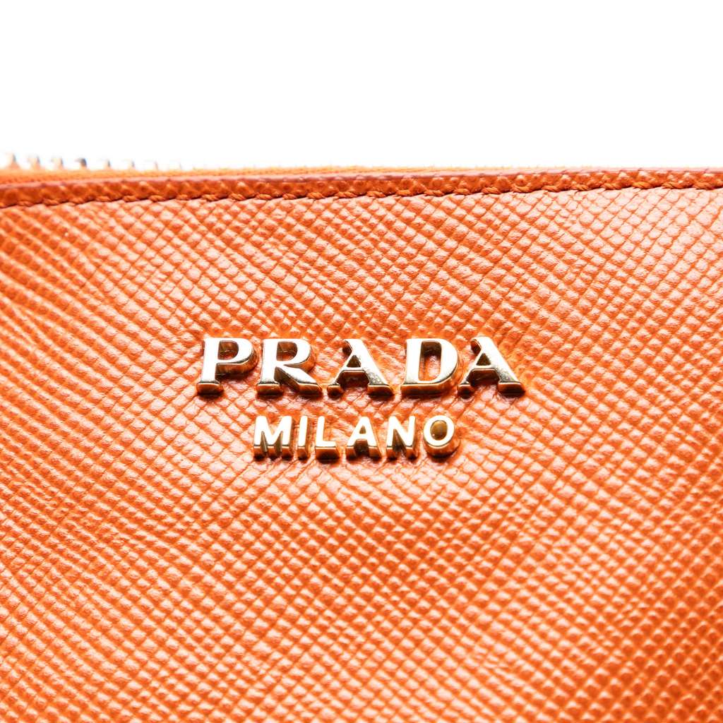 Prada Saffiano Cuir Triple Zip Dome Top Handle Bag - 5