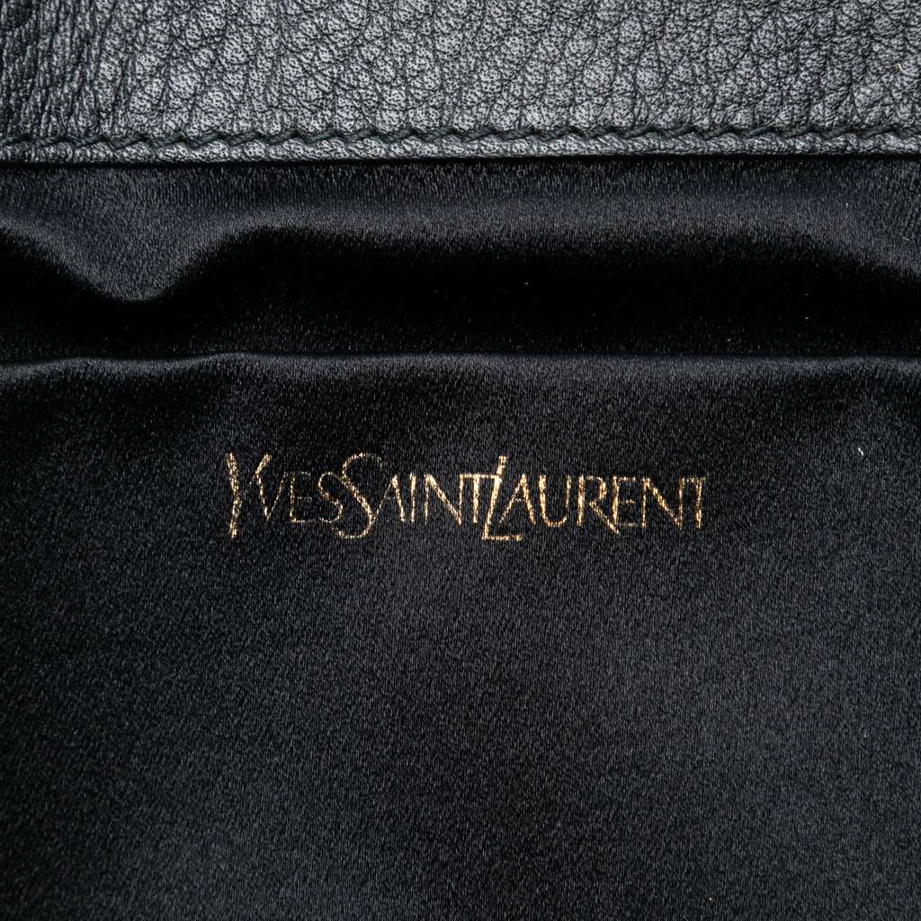 Saint Laurent Pony Hair Leopard Print Chyc Ligne Clutch - 5