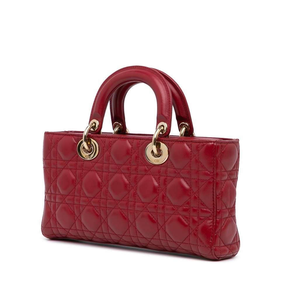 Dior Medium Lambskin Cannage Lady D Joy - 2