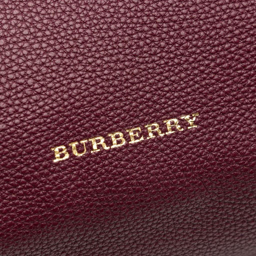 Burberry Medium Leather and House Check Banner Satchel - 5