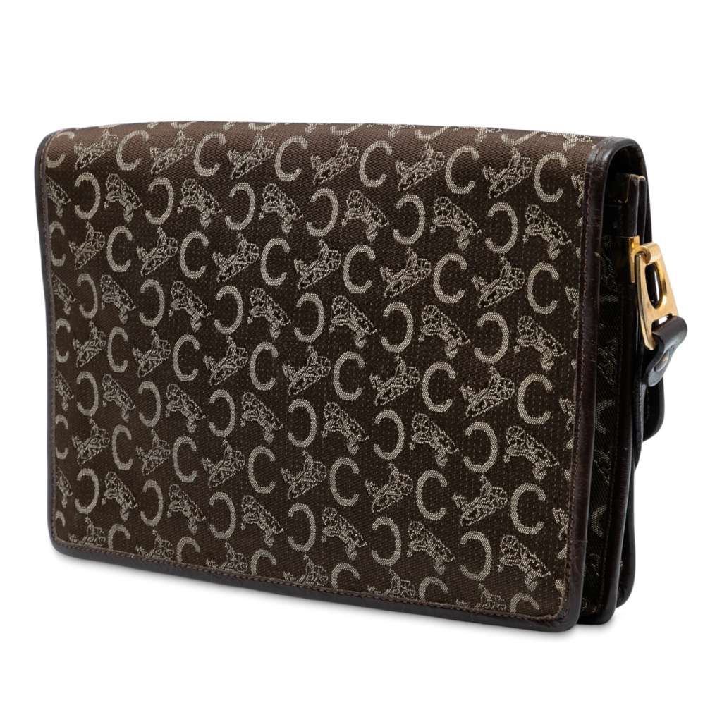 Celine C Carriage Canvas Shoulder Bag - 2