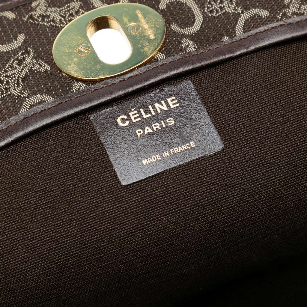 Celine C Carriage Canvas Shoulder Bag - 5