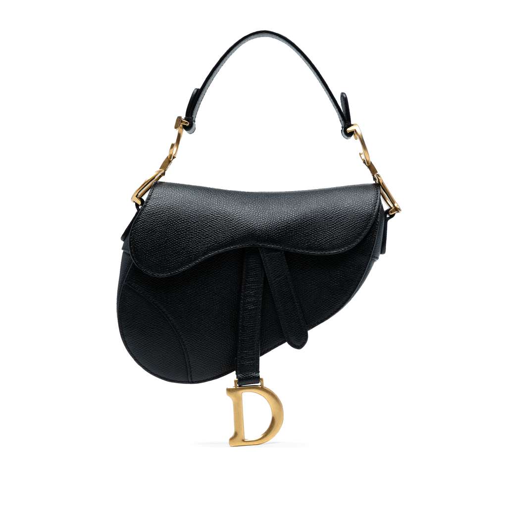 Dior Mini Grained Calfskin Saddle Bag