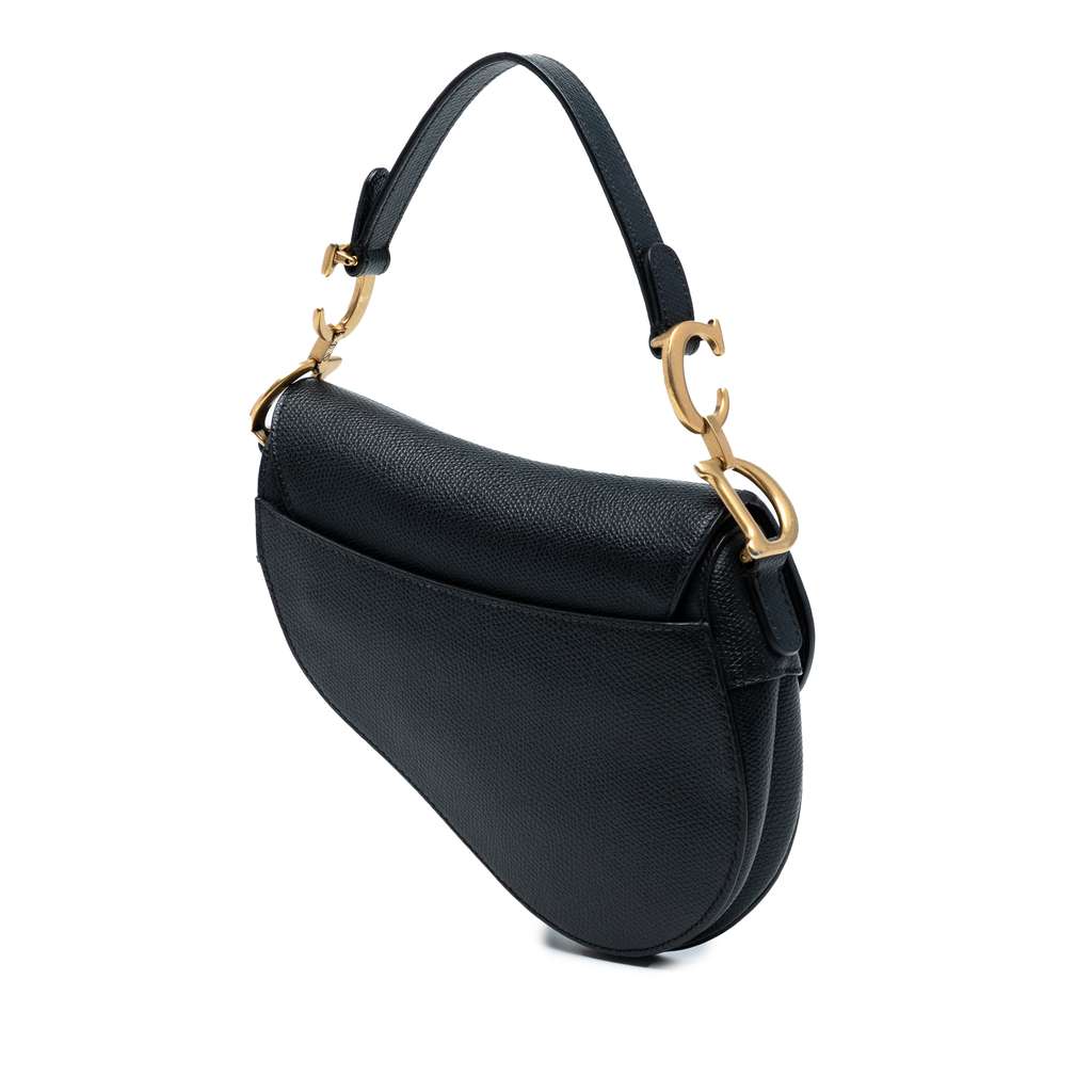 Dior Mini Grained Calfskin Saddle Bag - 2