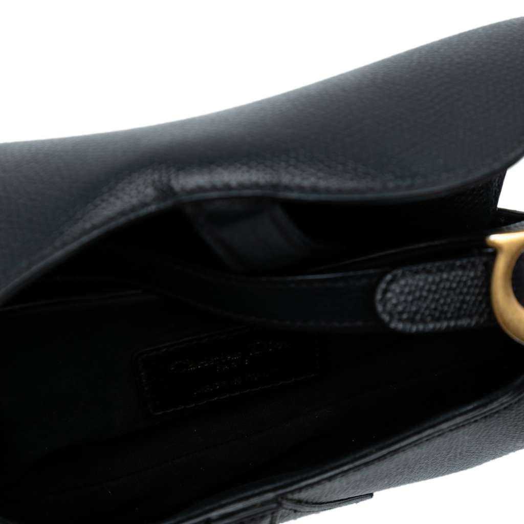 Dior Mini Grained Calfskin Saddle Bag - 4