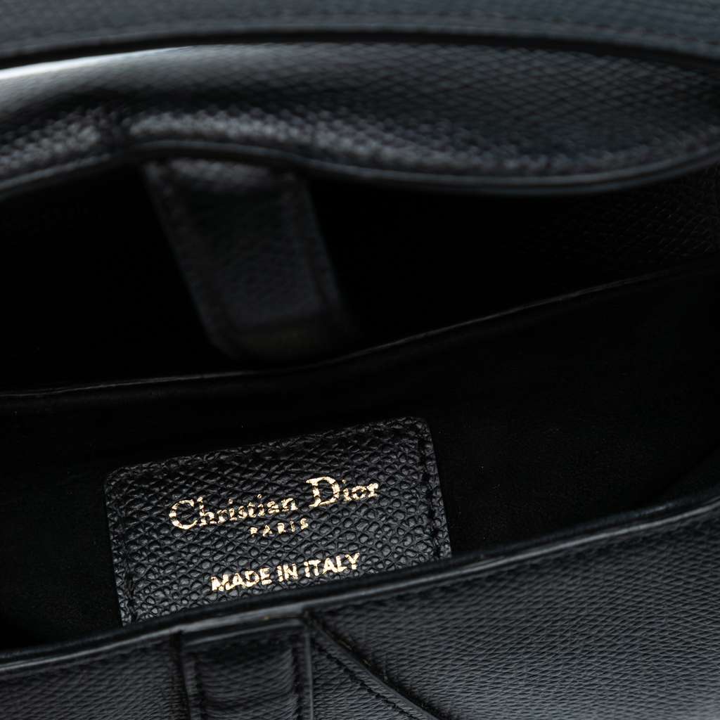 Dior Mini Grained Calfskin Saddle Bag - 5