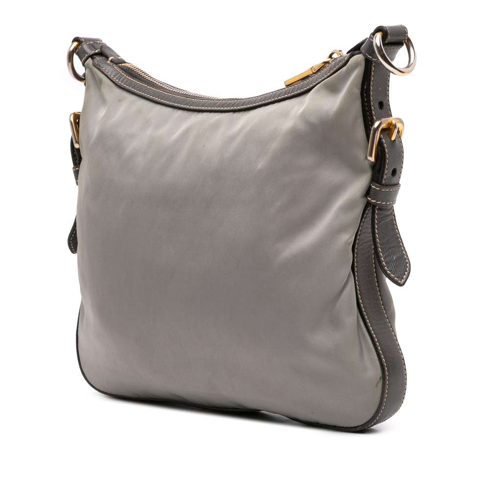 Prada Saffiano Trimmed Tessuto Crossbody - 2