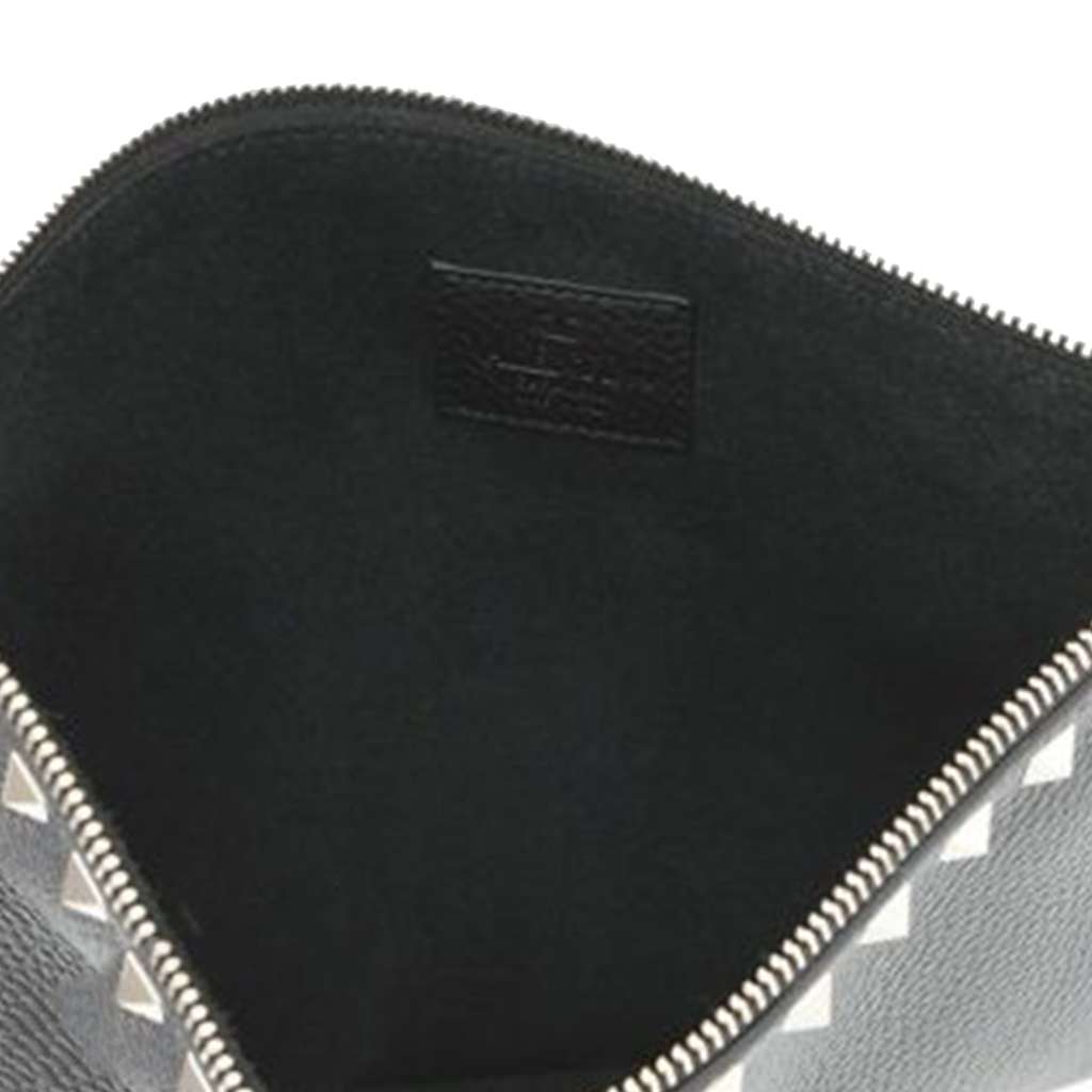 Valentino Grained Calfskin Rockstud Clutch - 4