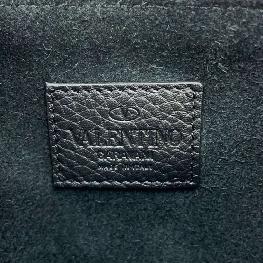 Valentino Grained Calfskin Rockstud Clutch - 5