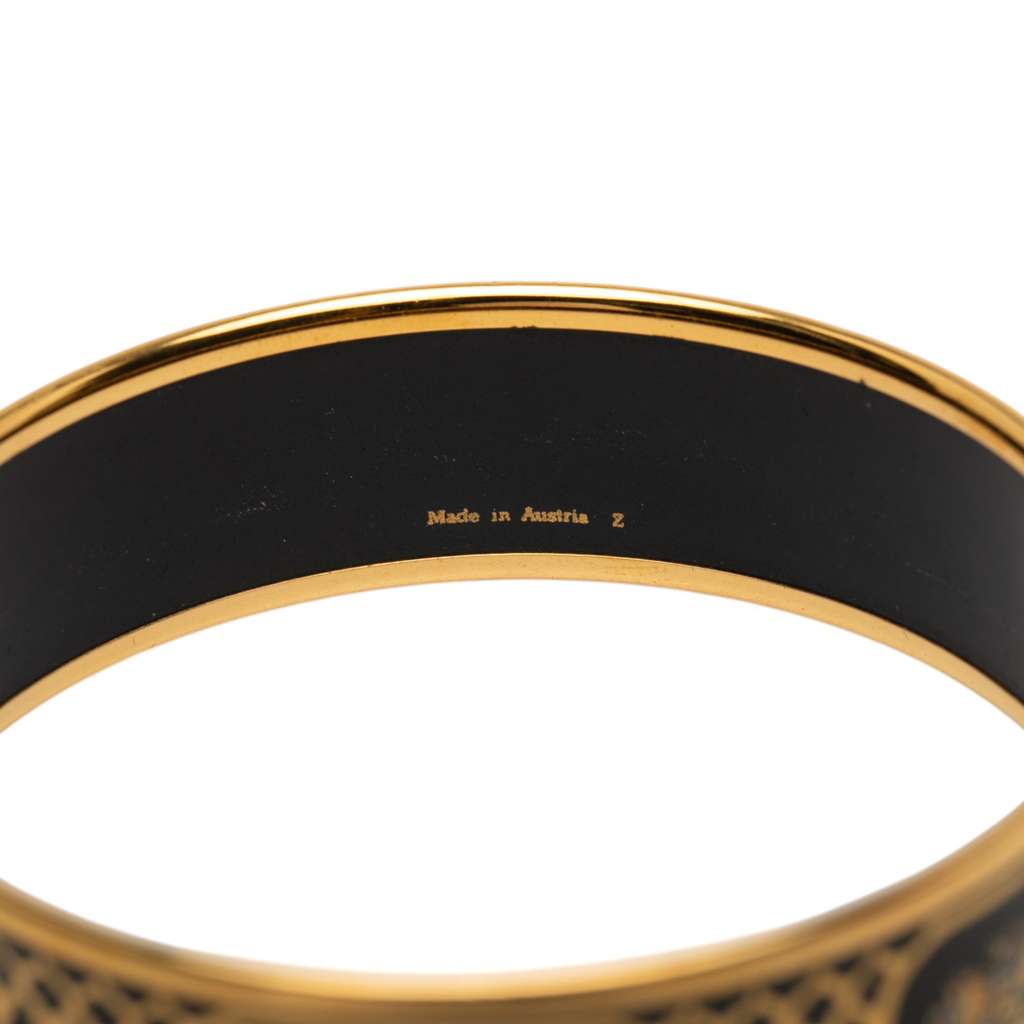 Hermès Wide Grand Apparat Enamel Bangle 65 - 4
