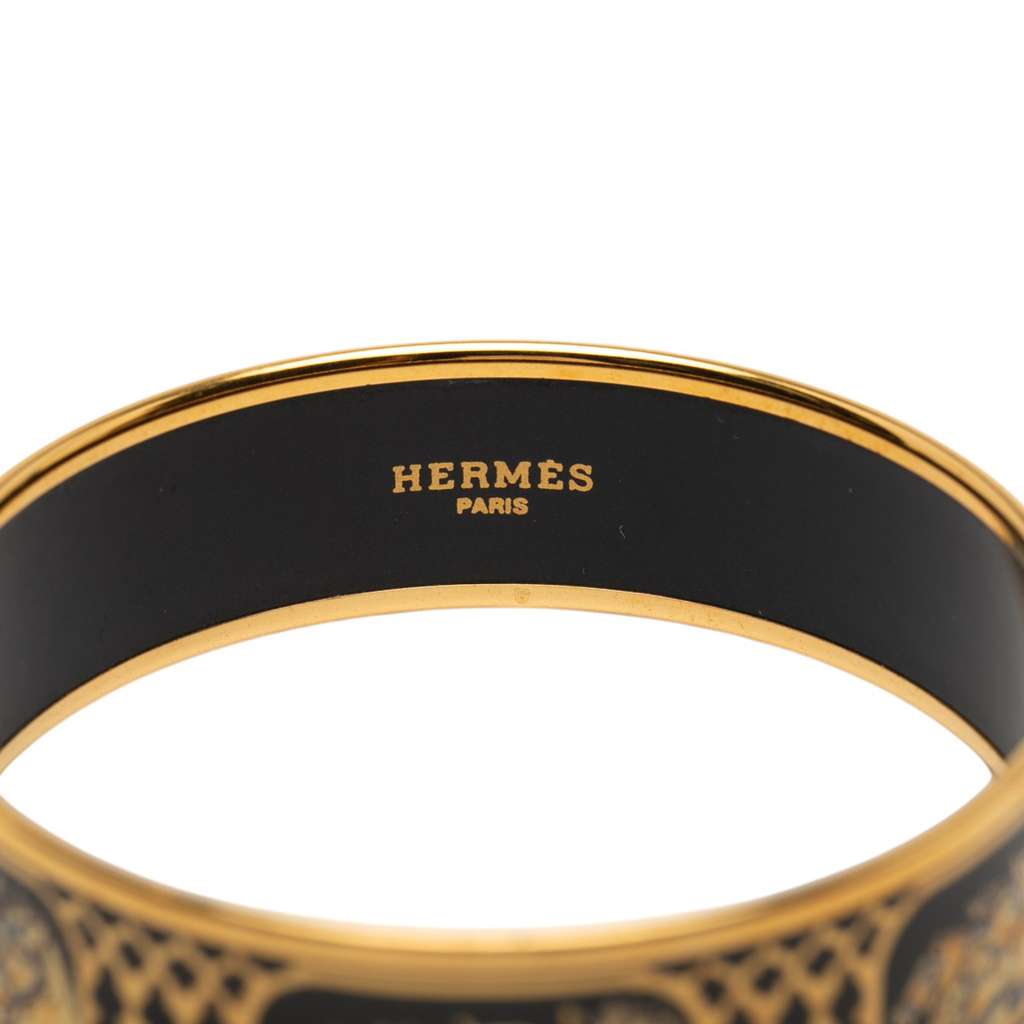 Hermès Wide Grand Apparat Enamel Bangle 65 - 5