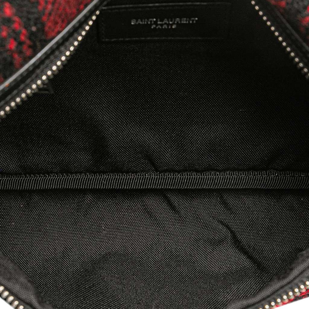 Saint Laurent Wool Tartan City Belt Bag - 4