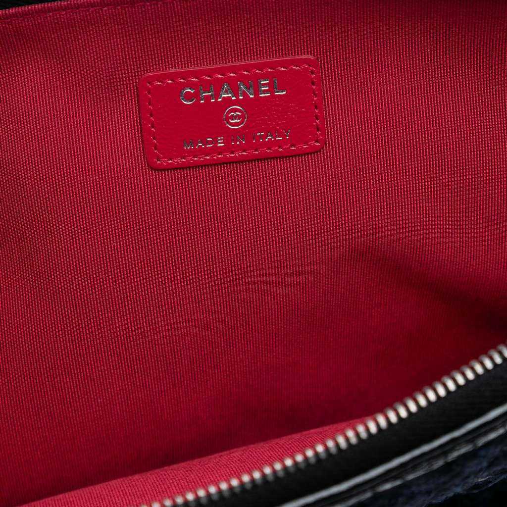 Chanel Large Tweed and Calfskin Embroidered Gabrielle O Case Clutch - 5