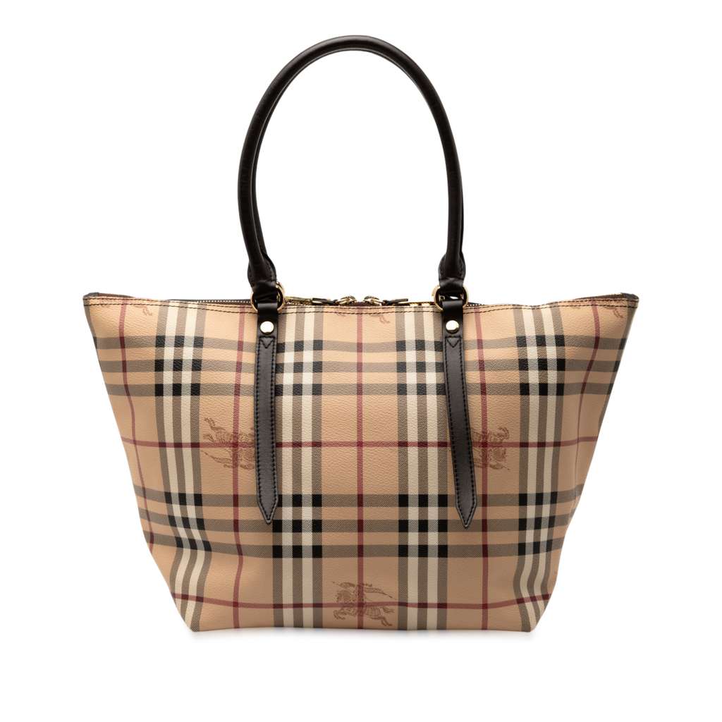 Burberry Small Haymarket Check Coated Canvas Salisbury Tote