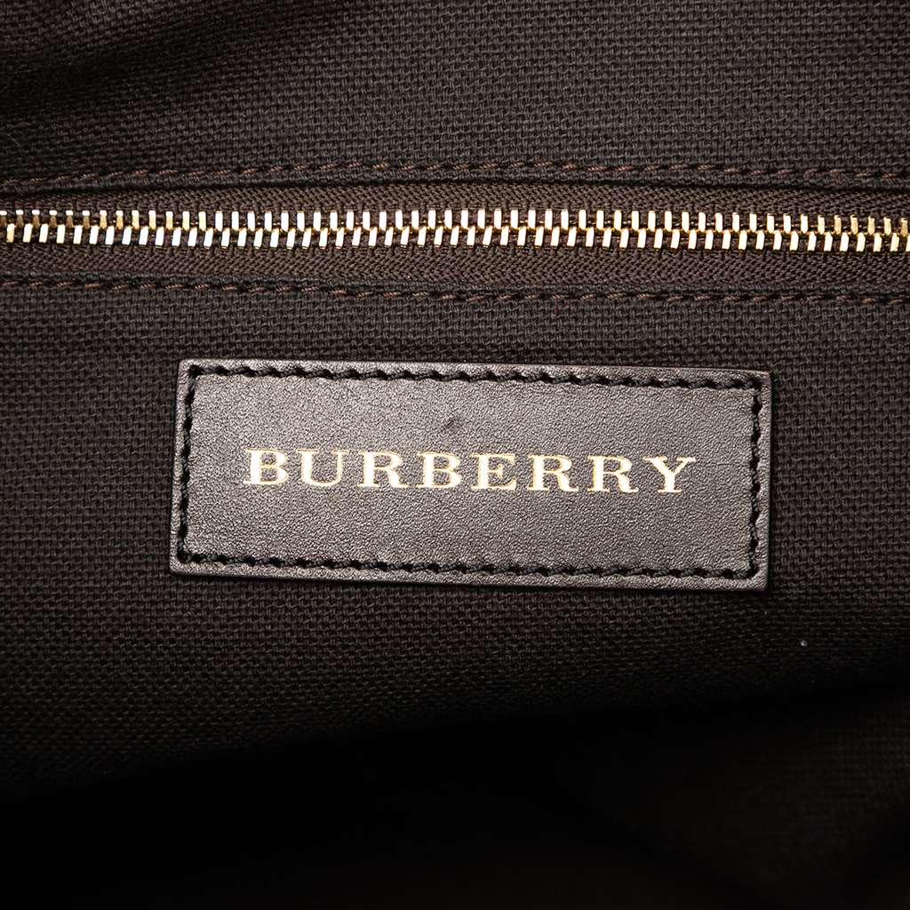 Burberry Small Haymarket Check Coated Canvas Salisbury Tote - 5
