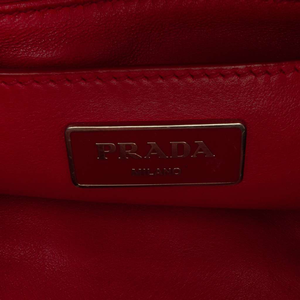 Prada Soft Calf Tassel Convertible Drawstring Bucket Bag - 5