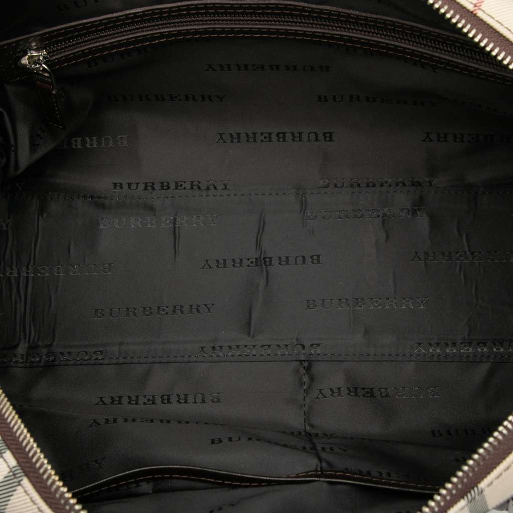 Burberry House Check Canvas Handbag - 4
