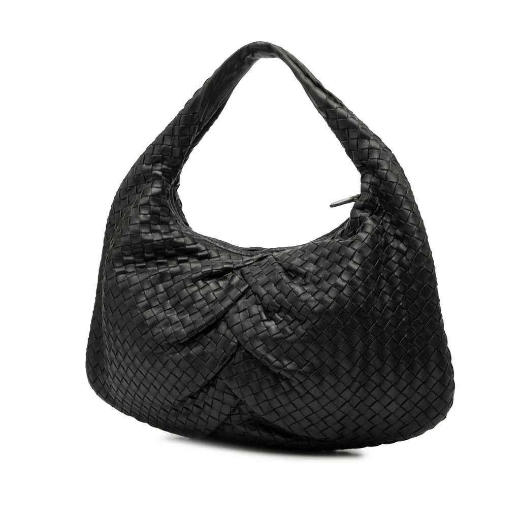 Bottega Veneta Small Nappa Intrecciato Pleated Veneta Hobo - 2