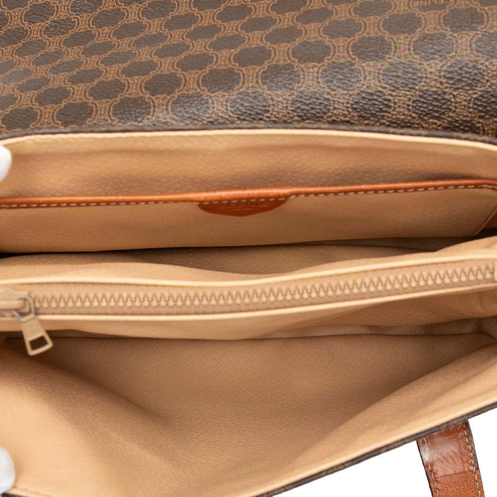 Celine Macadam Coated Canvas Handbag - 4