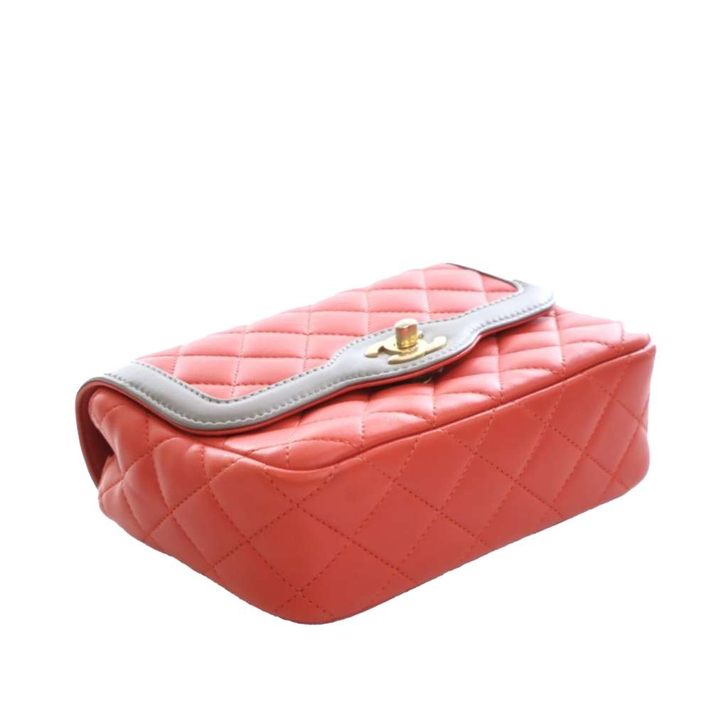 Chanel Mini Quilted Lambskin Two Tone Day Flap - 5
