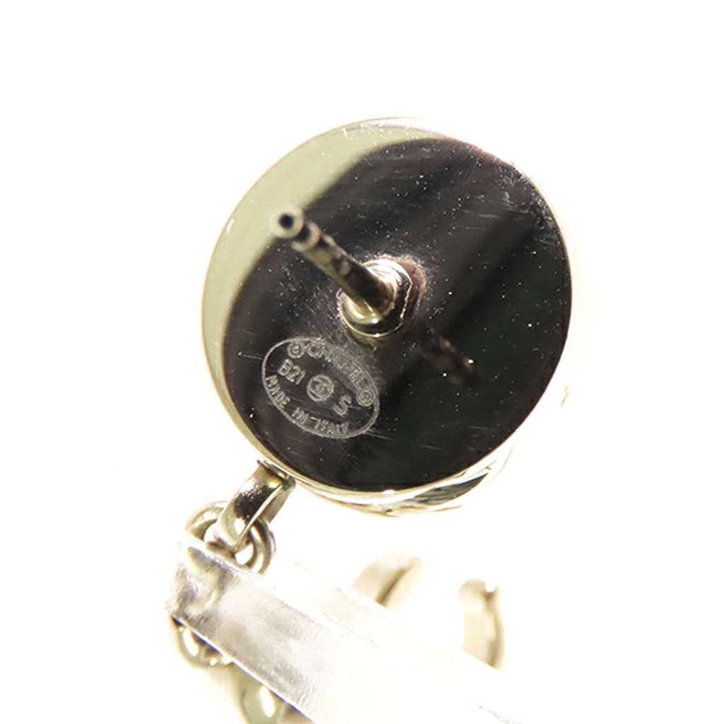 Chanel CC Gold Plated Swing Push Back Earrings - 5