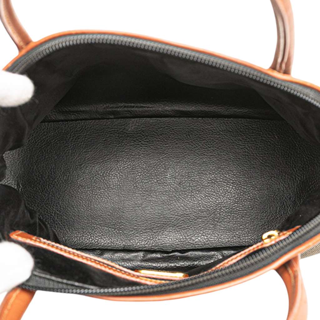 Fendi Pequin Coated Canvas Dome Satchel - 4
