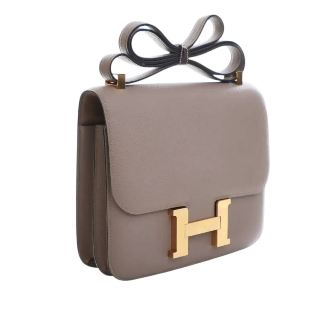 Hermès Epsom Constance 24 Brown Leather Very good - Back View