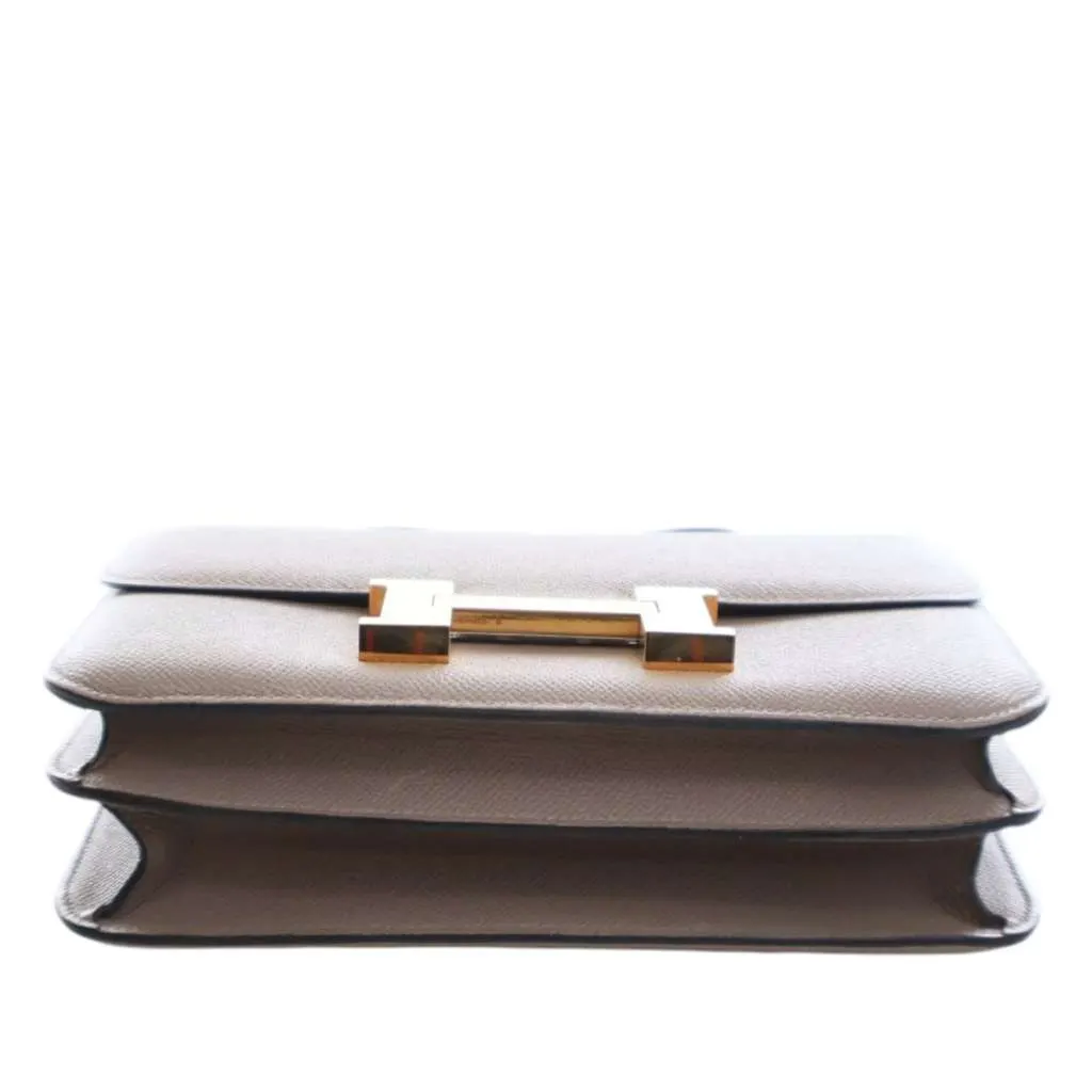Hermès Epsom Constance 24 Brown Leather Very good - Box View