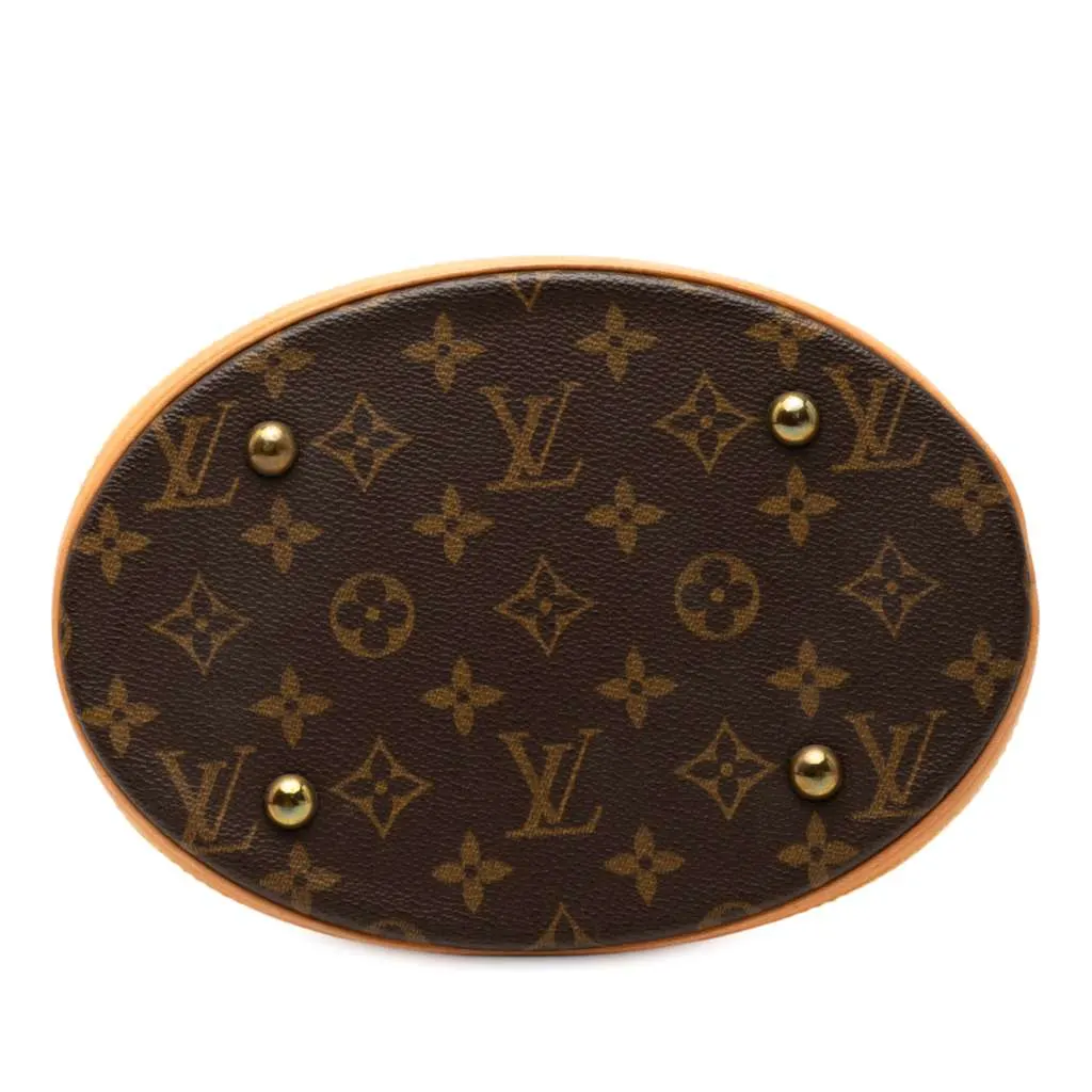Louis Vuitton Monogram Petit Bucket Brown Good - Inside View