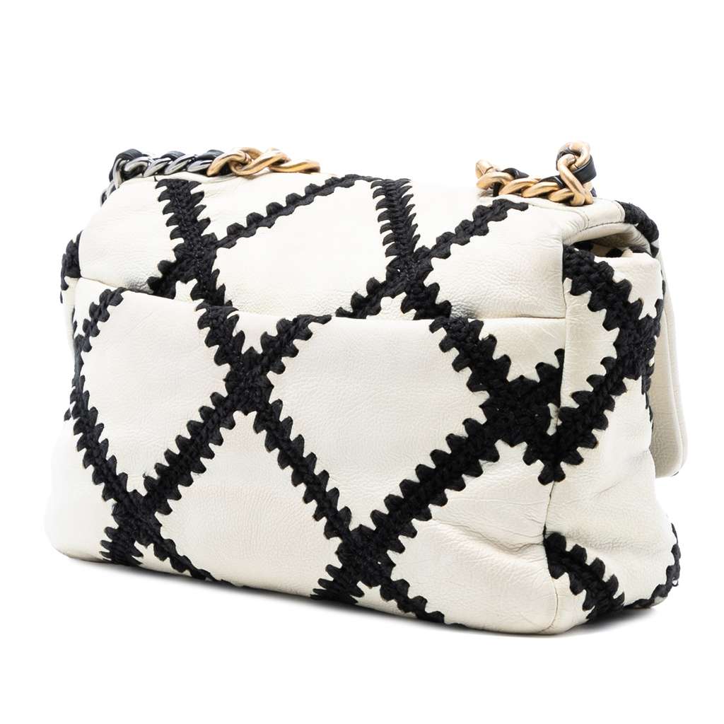 Chanel Medium Crochet Calfskin 19 Flap - 2
